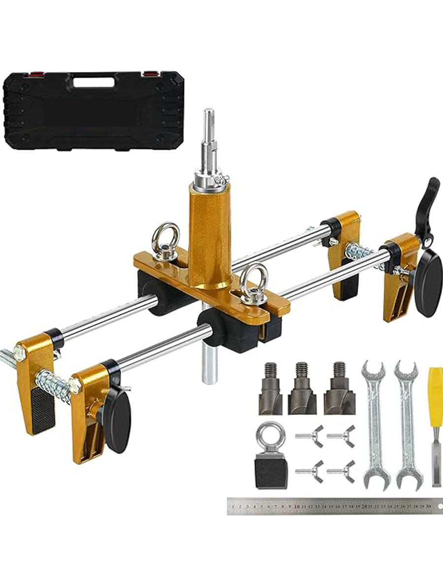 Kit de instalación para cerraduras de embutir para puertas de madera