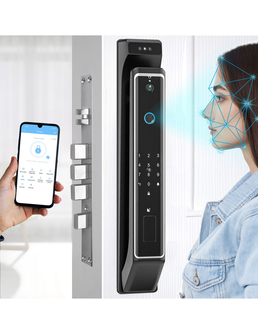 Cerradura digital con reconocimiento facial - ONIX Push Pull